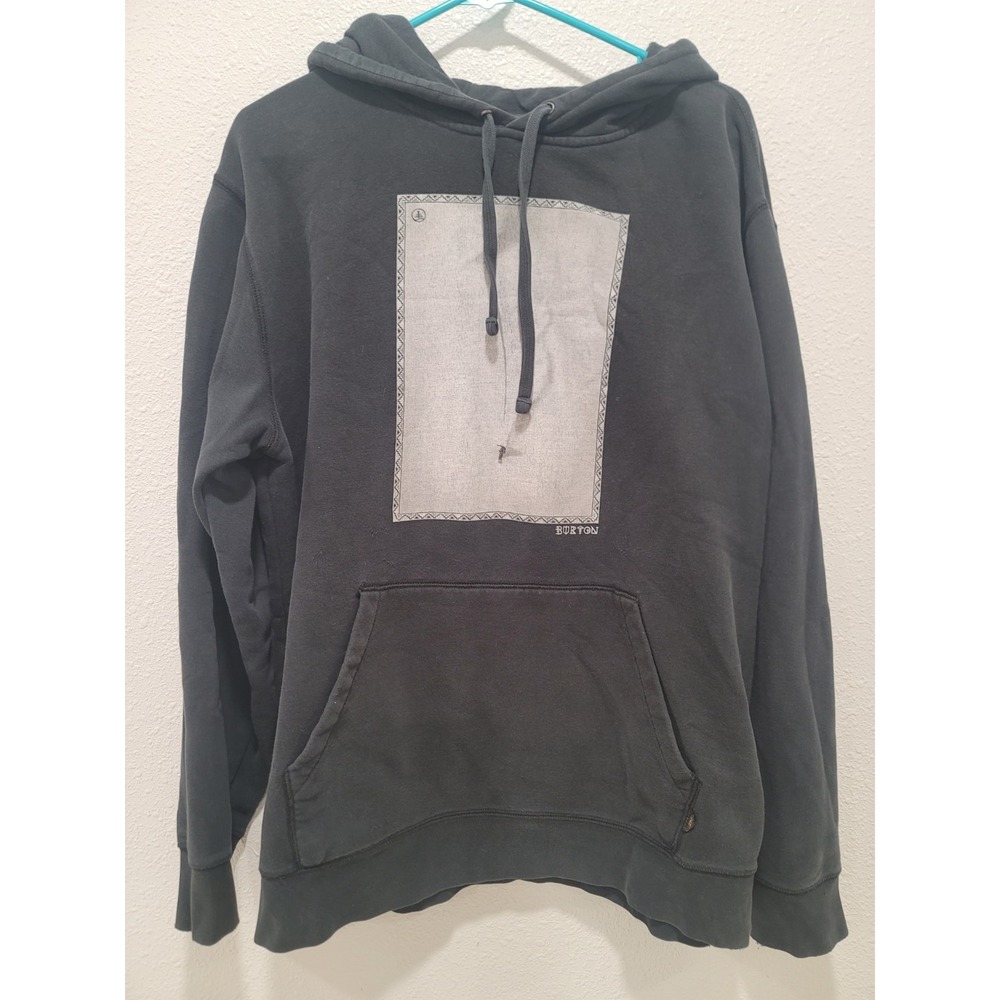 Burton Mountain Pullover hoodie black XL snowboarding comfortable